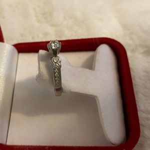 14k white gold diamond ring perfection